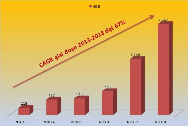 HDBank vao top 5 ngan hang co toc do tang truong nhanh hinh anh 2 