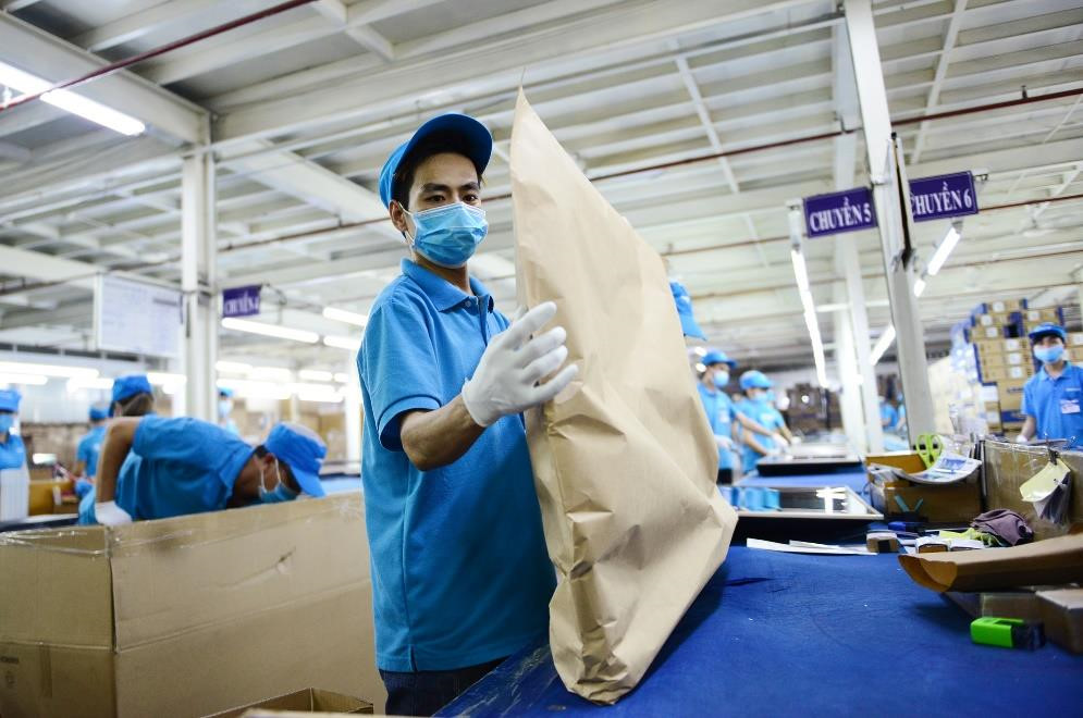 Tap doan Asanzo dung giay tai che thay ni lon boc san pham hinh anh 2 